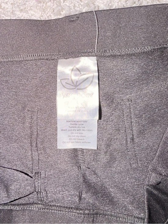 Gray Stretch Straight-Leg Women's Leggings - Picture 4 of 6